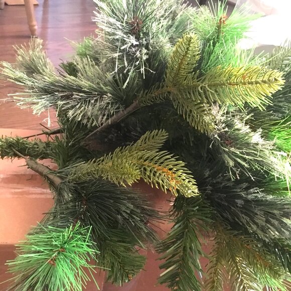 3 ft Jumbo Large Outdoor Faux Pine Teardrop Christmas Swag Artificial Winter - Picture 6 of 7